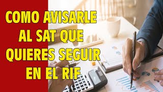 COMO AVISARLE AL SAT PARA CONTINUAR EN EL RIF [upl. by Norek134]