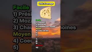 TU CONNAIS LES FROMAGES  quizz fromages francais [upl. by Avin50]