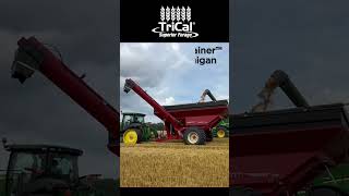 Michigan Harvest farming tonnage agriculture triticalerye [upl. by Eecrad]