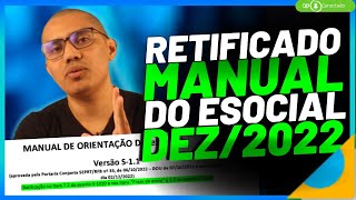 ALTERAÇÃO NO PRAZO DO S2500 PROCESSO TRABALHISTA RETIFICADO MANUAL DO ESOCIAL S 11 DEZ2022 [upl. by Anelis]