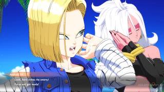 Dragon Ball FighterZ  Android 21 Embarrasses Android 18 [upl. by Clarine]