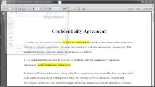 Highlighting Text In Adobe Reader X [upl. by Martine]