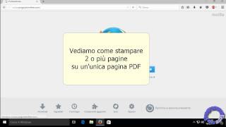 Stampare due o più pagine in una PDF doc docx odt ecc [upl. by Arednaxela559]