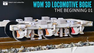 WDM 3D LOCOMOTIVE  BOGIE  Handmade wdm3d bogie indiantrain indianmodeltrain modeltrains [upl. by Guy]