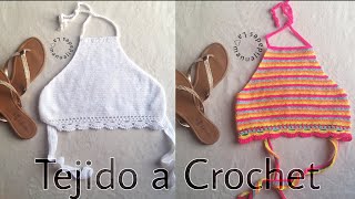 Top tejido a crochet  Tejidos de verano [upl. by Tewfik601]