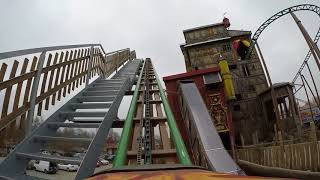 Burg Arkan Achterbahn  Ferienzentrum Schloß Dankern POV onride [upl. by Elda]