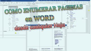 Como enumerar pagina sin indice o portada o ambas en Word 2022 [upl. by Kentiga]