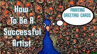 12  Printers  Printing greetings cards How to be a successful artist [upl. by Ljoka]