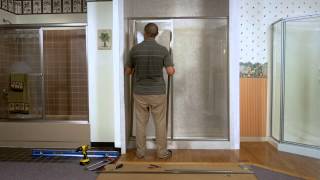 Shower Doors  How To Install A Paragon Framed Door amp Adjacent Inline Panel Configuration by Coastal [upl. by Greenstein]