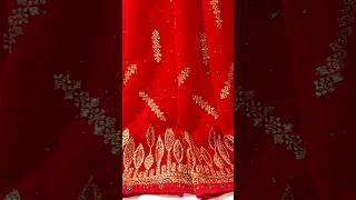 Georgette Chiffon Saree Zari Work [upl. by Mozart]