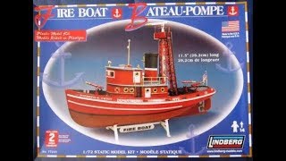 How to Build the Fire Boat 172 Scale Lindberg Model Kit 77226 Review [upl. by Winifred]