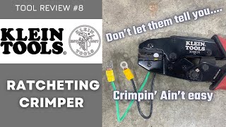 Klein Tools Ratcheting Crimper Review 3005CR  1022 AWG Electrical Automotive HVAC [upl. by Gilburt]