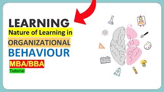 THEORIES OF LEARNING IN ORGANIZATIONAL BEHAVIOUR [upl. by Anaiv]