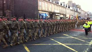 4 Scots quotThe Highlandersquot The Royal Regiment of Scotland Homecoming Parade Aberdeen  1122011 [upl. by Yllet]