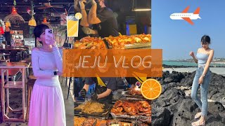 jeju vlog 친구와 제주 여행 브이로그 ✈️  청년미남들  제주동문시장  협재해녀의집  해물라면먹방  제주원앤온리  서귀포여행  제주도카페 [upl. by Htiduy]