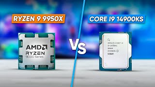 AMD Ryzen 9 9950X Vs Intel Core i9 14900KS  AMD Stepping Up [upl. by Donatelli]