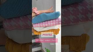 Myntra Winter Wear Haul 2022  Trendy Sweater Haul myntrawinterwear youtubeshorts sweaterhaul [upl. by Devinne]