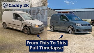 VW Caddy 2k DIY Restoration Full Timelapse  4 Months in 18 Mins  Volkswagen [upl. by Nerrual]