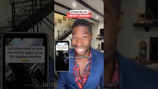 Lyft driver tries to eject passenger in cold for breaking rules Legal Attorney Ugo Lord reacts [upl. by Theurich]