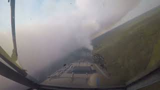 A NC Forest Service SEAT drops water on the Great Lakes Fire in Croatan National Forest [upl. by Ainaznat]