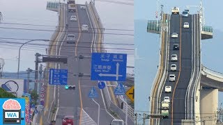 Diese Brücke in Japan lehrt jedem das Fürchten Eshima Ohashi Brücke I Wissensautomat [upl. by Ahsinat]