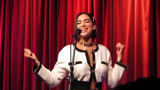 Dua Lipa live in LA performing quotIDGAFquot acoustic 92818 [upl. by Eelrihs107]