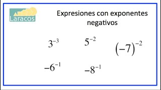 Cómo simplificar expresiones con exponentes negativos [upl. by Tuttle37]