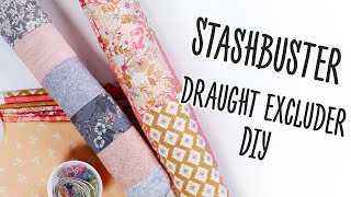 How To Make A Draught Excluder DIY Sewing Project Using Your Stash [upl. by Astor]