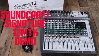 Soundcraft Signature 12 MTK Unboxing amp MiniReview FX settings Aux control Full details in hindi [upl. by Winona207]