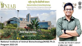 National Institute of Animal BiotechnologyNIAB PhD Program 202324 phd phdentrance csir dbt [upl. by Llenrad]