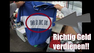 Richtig Geld verdienen mit Vintage Kleidung vom Flohmarkt [upl. by Nnovahs647]