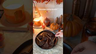 Chocolate Witchy Brooms 🍫 halloween food [upl. by Netsud]