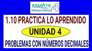 110 Practica lo aprendido 4° grado Unidad 4 [upl. by Zaccaria]