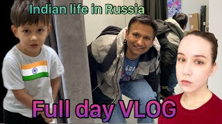 Indian in Russia Vlog Full day with me🤪 [upl. by Ebanreb]