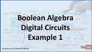 Boolean Expression Represented as a Circuit Example 1 [upl. by Adnauqaj]