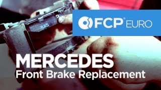 How To Replace Mercedes Front Brake C300 FCP Euro [upl. by Iden]