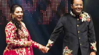 Rizwan amp Sameera Sajan dance to the tune at Sana amp Adel wedding ceremony [upl. by Tlok]