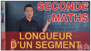 Longueur dun segment  Géométrie plane  Maths seconde  Les Bons Profs [upl. by Pacifica]