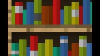 Minecraft  How to make a bookshelf step by step Tutorial [upl. by Albemarle]