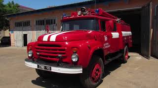 СГУ60 АЦ40 130 63Б Soviet fire truck ЗИЛ130 Soviet siren demonstrationLights LBS Elektra [upl. by Zetana463]