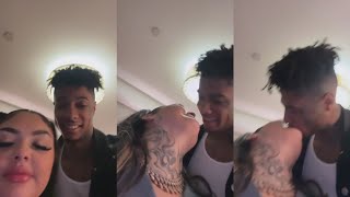 BlueFace Singing To BM Jaidyn In Hotel Hallway [upl. by Gnourt]