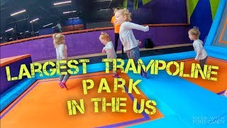 Visit to the Largest Trampoline Park in the U S [upl. by Pacheco]