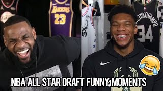 Team LeBron and Team Giannis Live All Star Draft Funny Moments [upl. by Amor340]