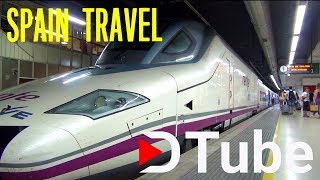 High speed train Madrid  Malaga AVE Renfe Spain [upl. by Giltzow628]