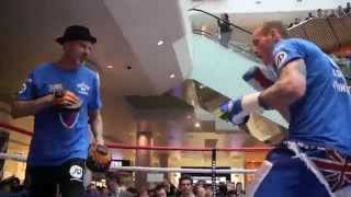 GEORGE GROVES amp PADDY FITZPATRICK PAD WORKOUT  WESTFIELD  FROCH v GROVES 2 [upl. by Assed285]