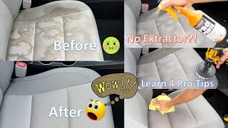 Pro Guide  How to Shampoo Car Seats No Extractor [upl. by Ax3]