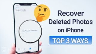 3 Ways How To Recover Permanently Deleted Photos on iPhone 2024 iOS 17 [upl. by Hsirahc]