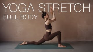 Ganzkörper Yoga Stretch  Fokus Hüfte Rücken Schultern  intensive Dehnung für mehr Flexibilität [upl. by Merrow]