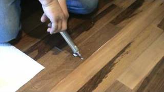 how to repair a popping floor gluedownor floating PART 1 [upl. by Fortuna]