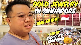 Buying GOLD in Singapore  Chocolate Shopping  Indian Food Lunch [upl. by Dalenna]